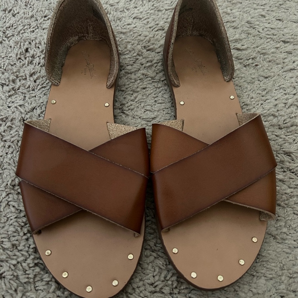 Brown Leather Women's Sandals